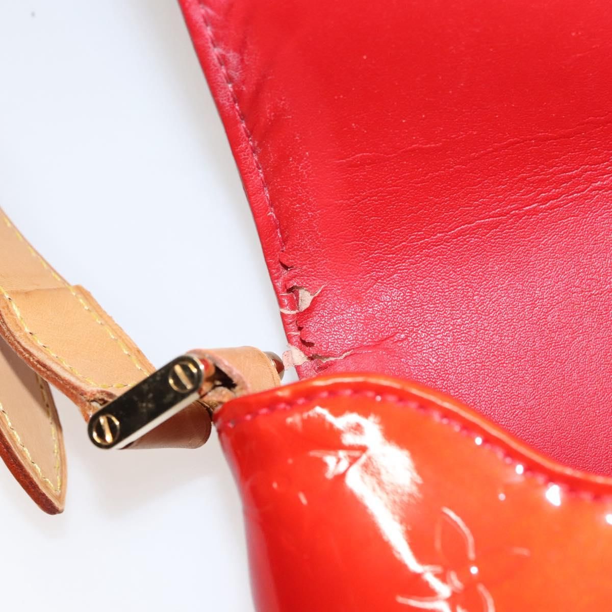 Louis Vuitton Vernis Thompson Street Bag Red M 91094 Lv Auth
