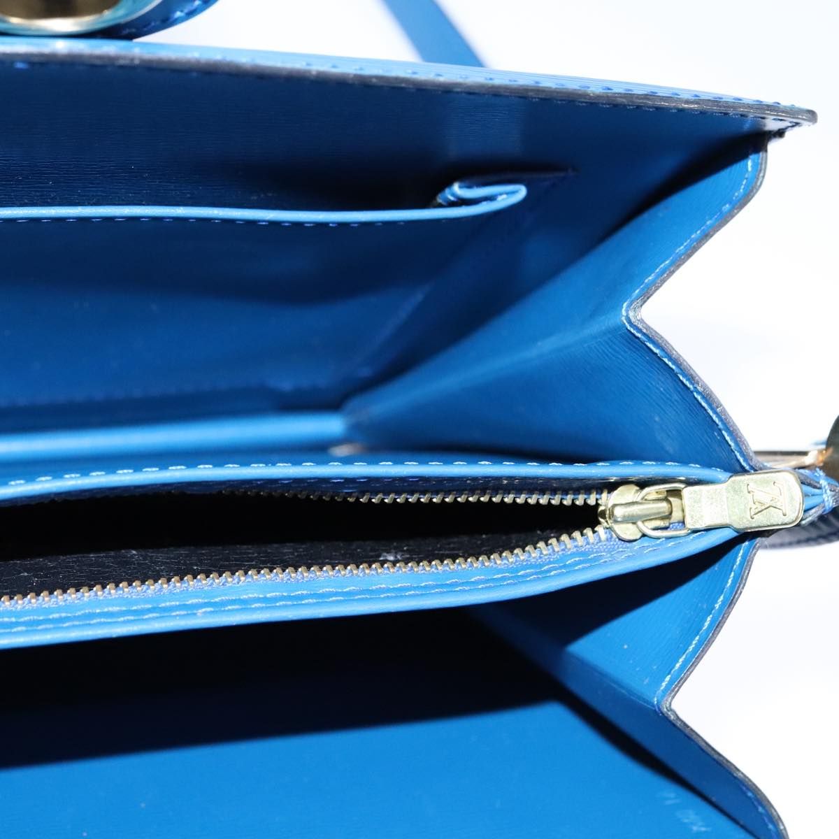 Louis Vuitton Epi Capuchin Shoulder Bag Blue M 52345 Lv Auth
