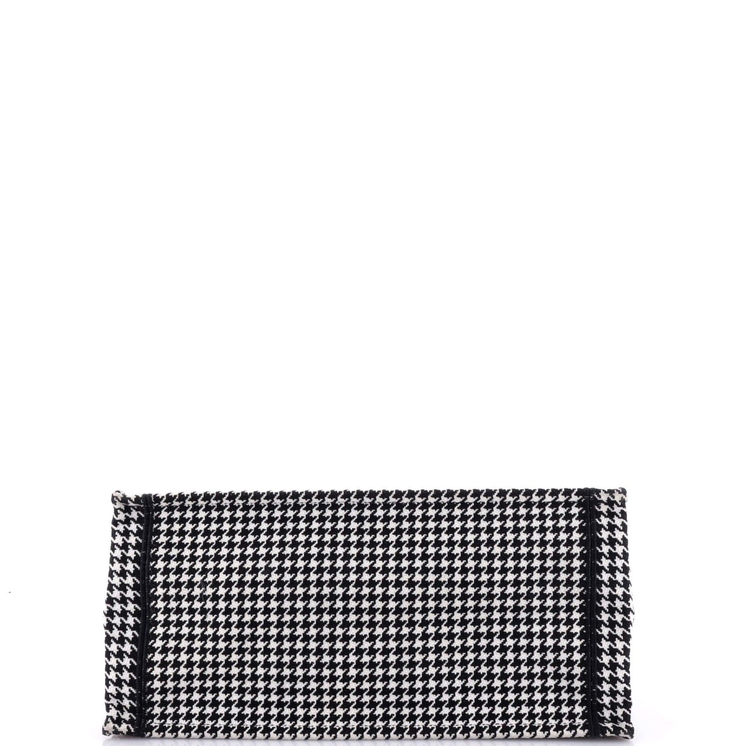 Christian Dior Book Tote Houndstooth Canvas Medium