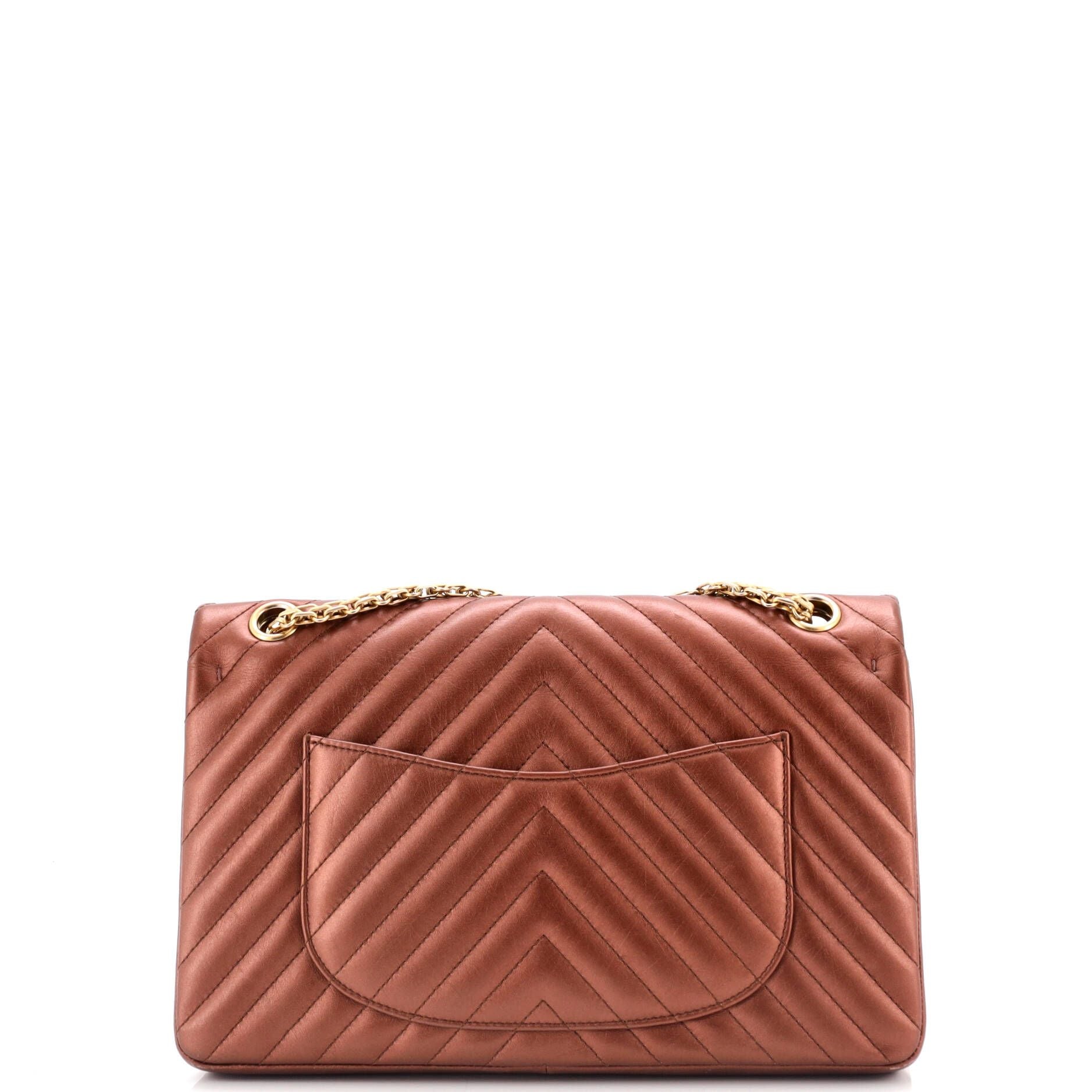 Chanel Reissue 2.55 Flap Bag Chevron Aged Calfskin 226