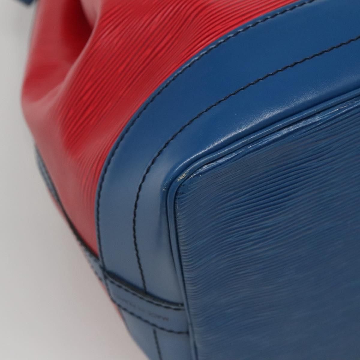 Louis Vuitton Epi Noe Shoulder Bag Bicolor Red Blue M 44084 Lv Auth