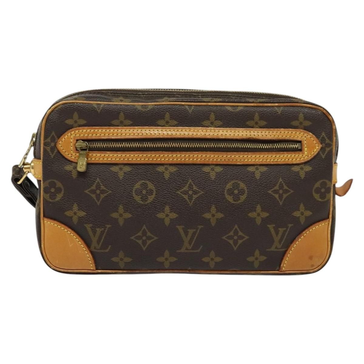 Louis Vuitton Monogram Marly Dragonne Gm Clutch Bag M 51825 Lv Auth