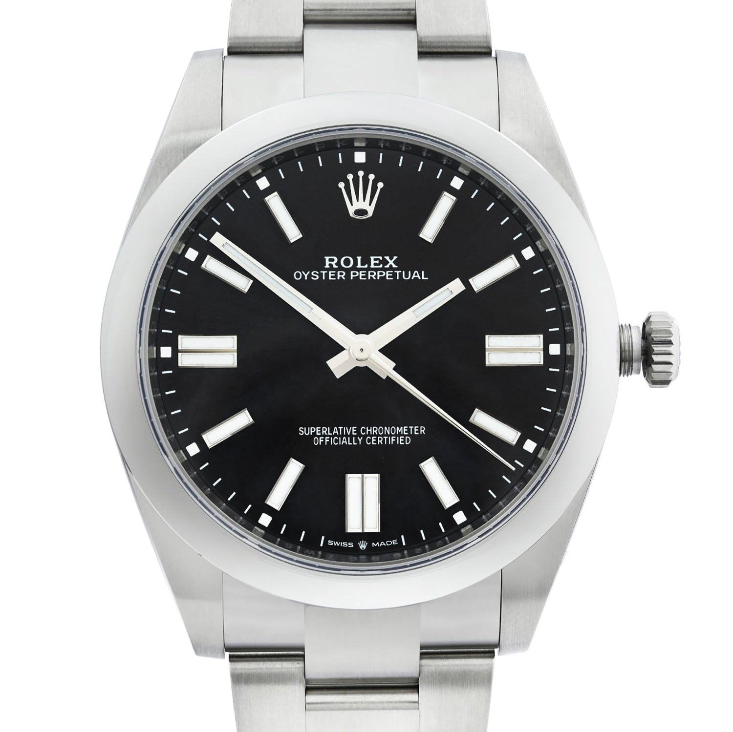 Rolex Oyster Perpetual 36mm Steel Black Dial Automatic Mens Watch 126000