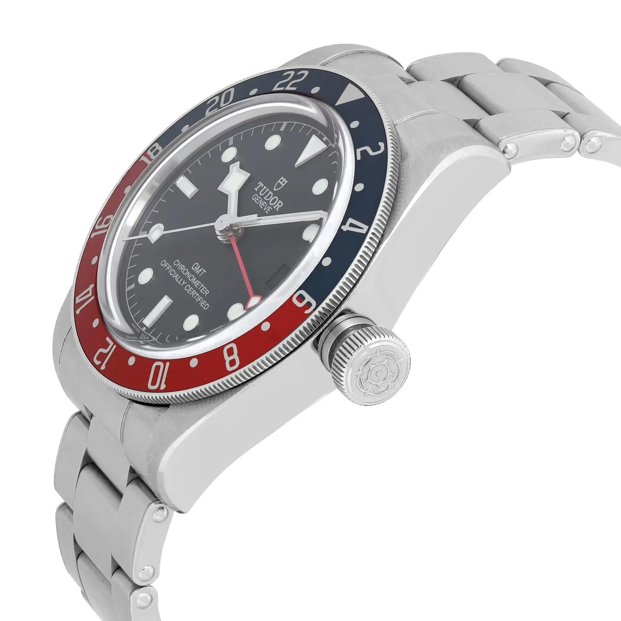 Tudor Heritage Black Bay GMT Steel Black Dial Automatic Watch 79830RB