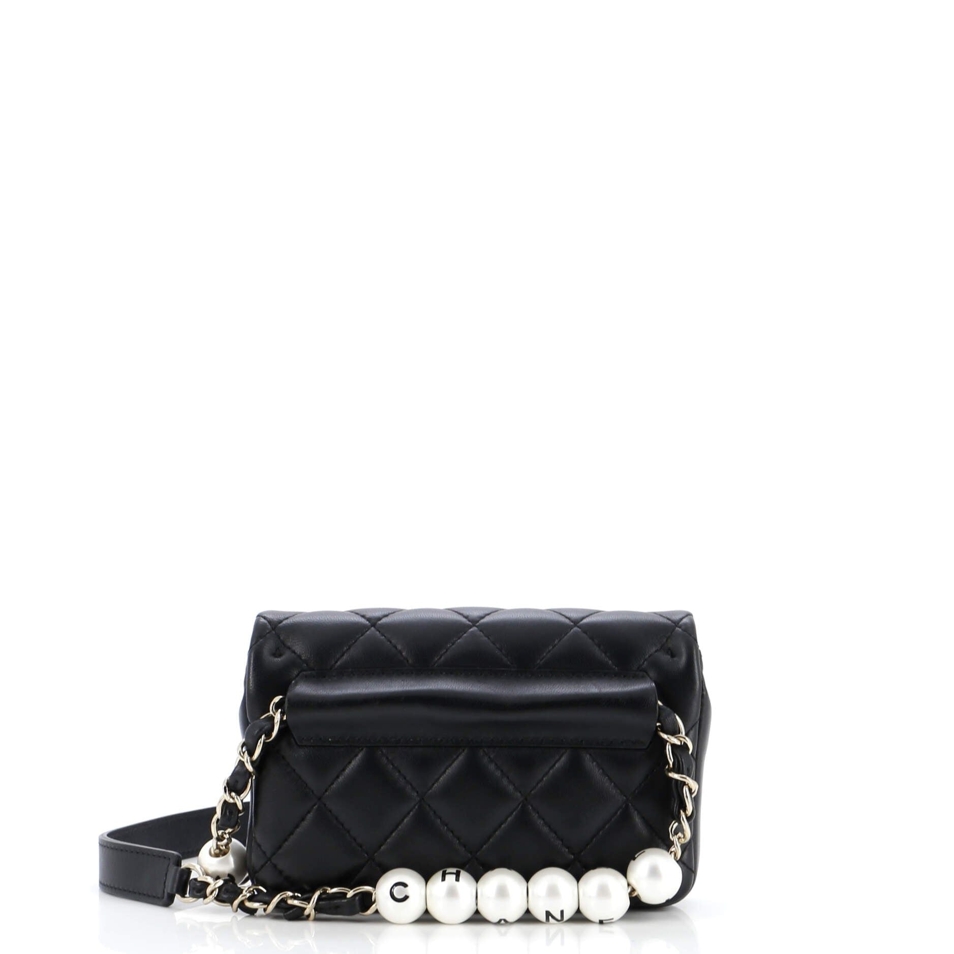 Chanel My Precious Pearls Waist Bag Quilted Lambskin Mini