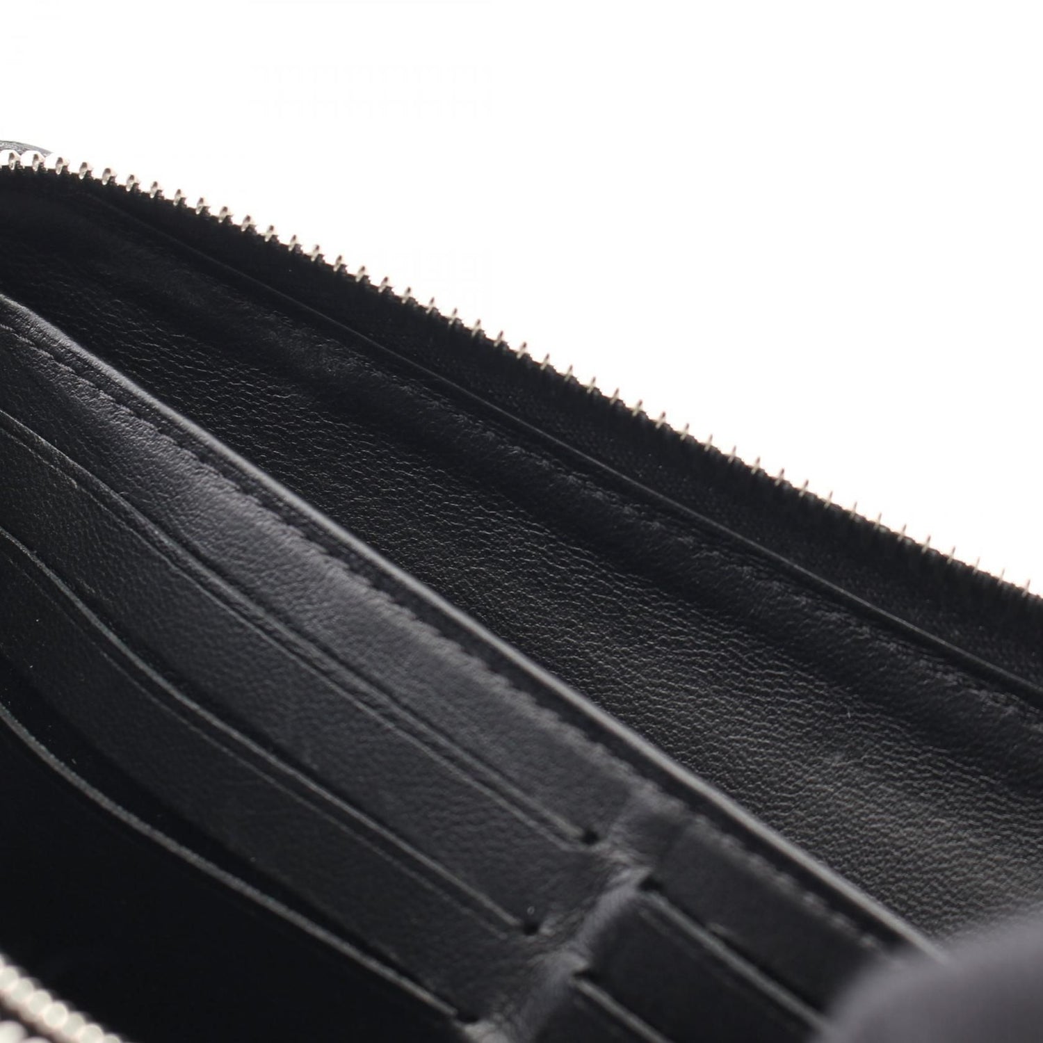 Louis Vuitton Zippy Wallet Black Around Long Wallet M 61867