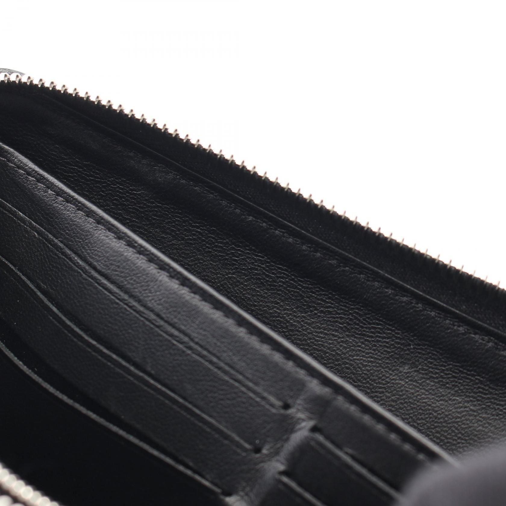 Louis Vuitton Zippy Wallet Black Around Long Wallet M 61867