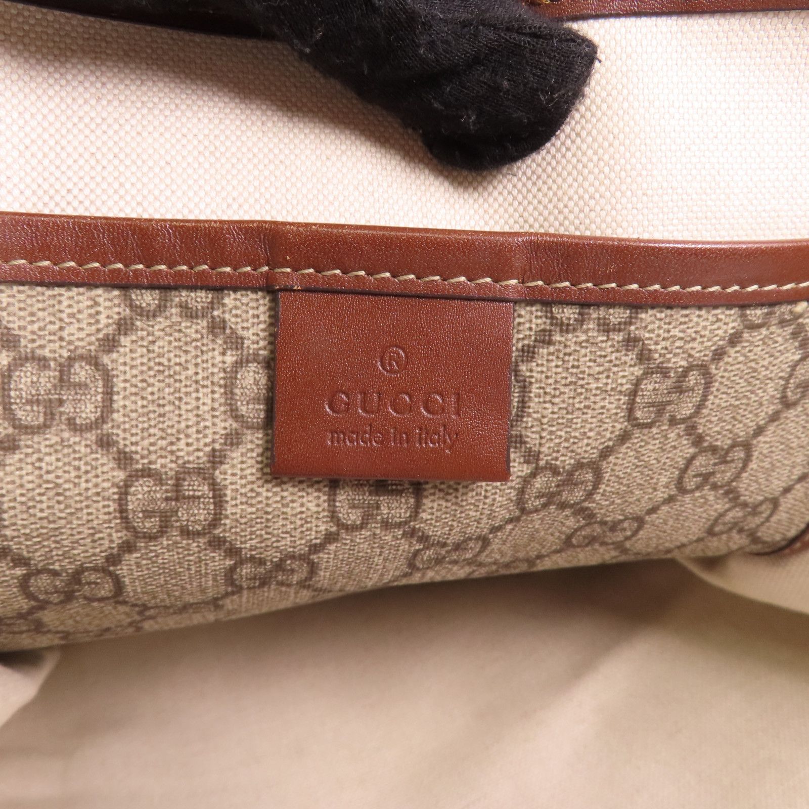 Gucci GG Plus Monogram Small Signature Web Loop Vertical Tote