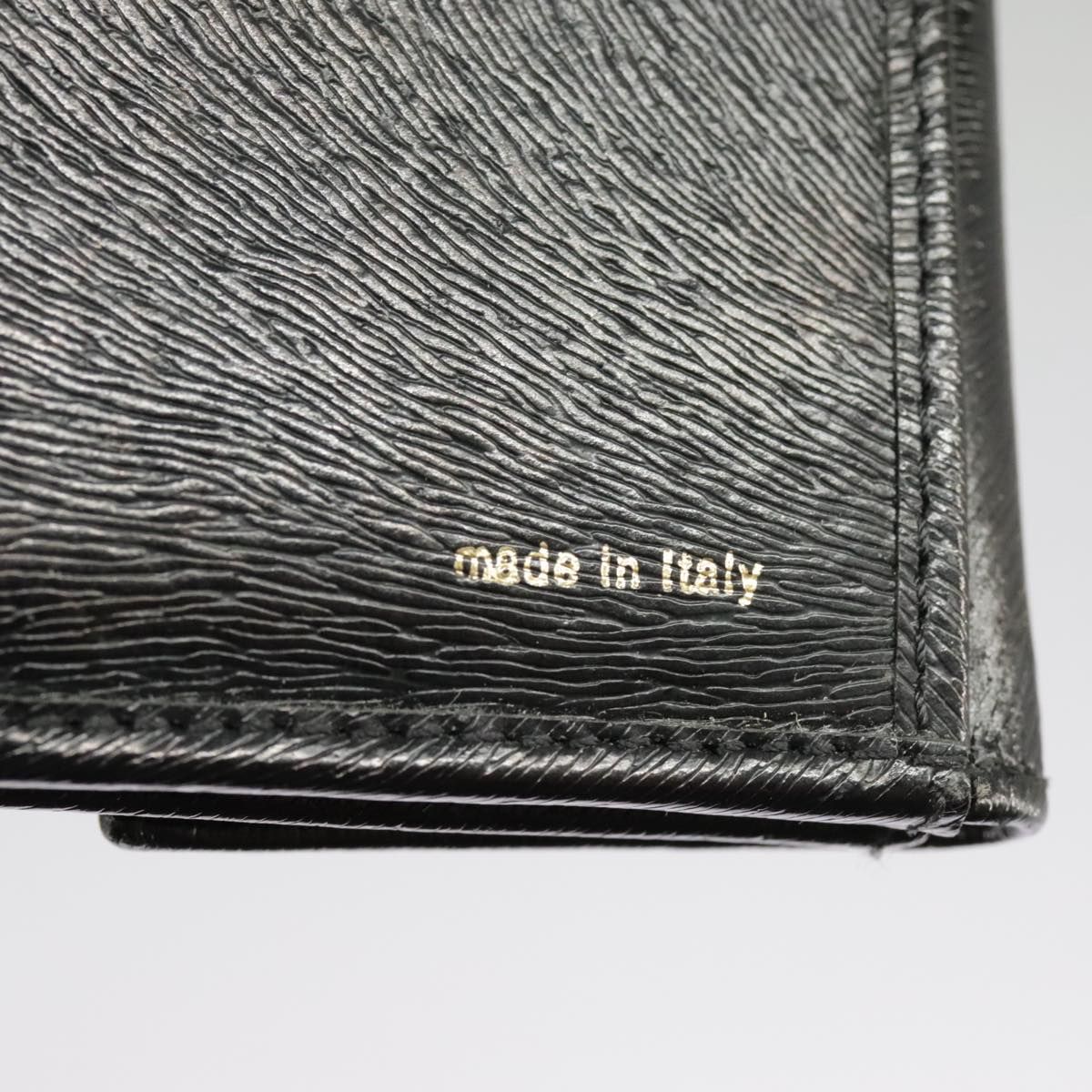 Fendi Wallet Leather Black Auth