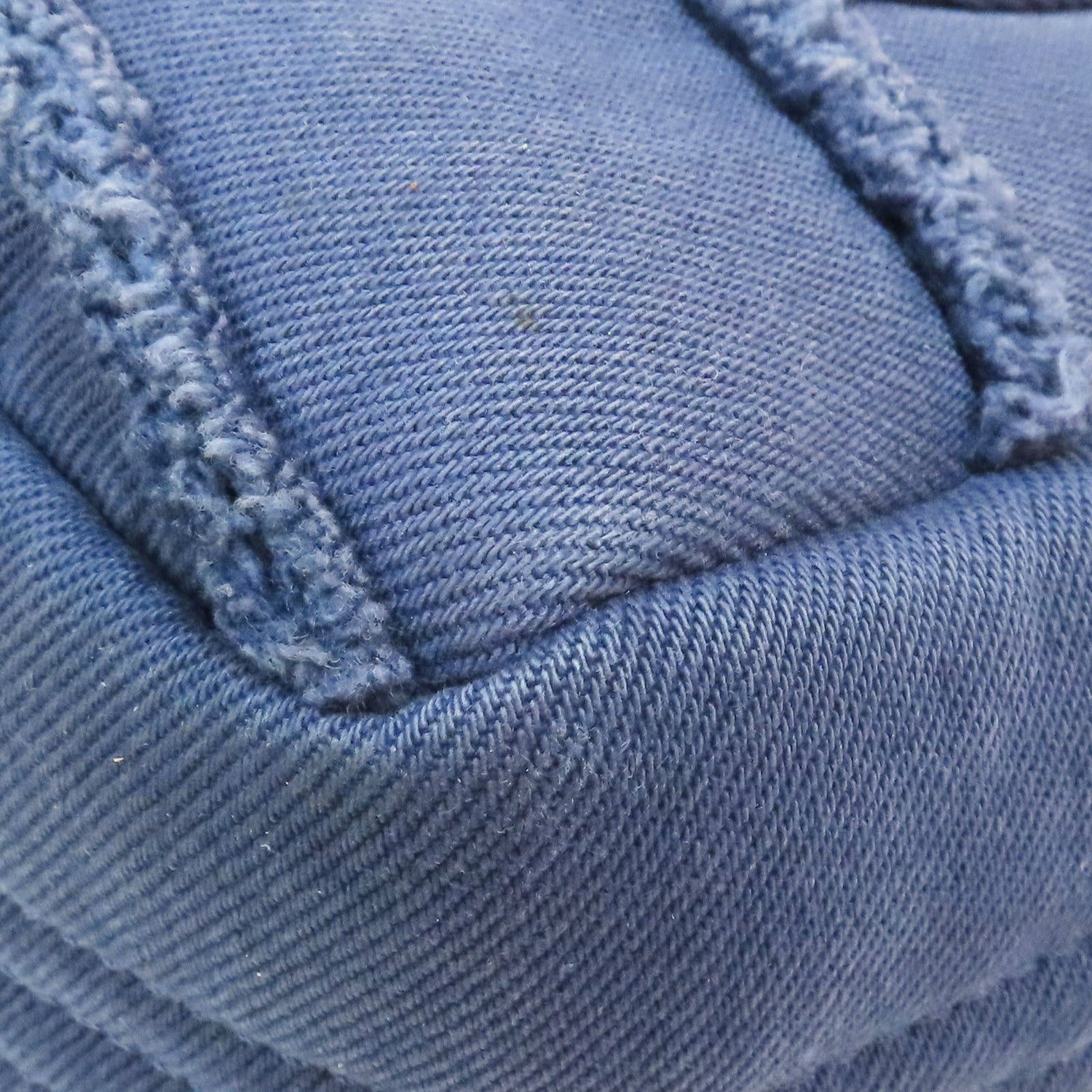 Chanel Coco Shoulder Handbag Blue Chevron Quilted Denim