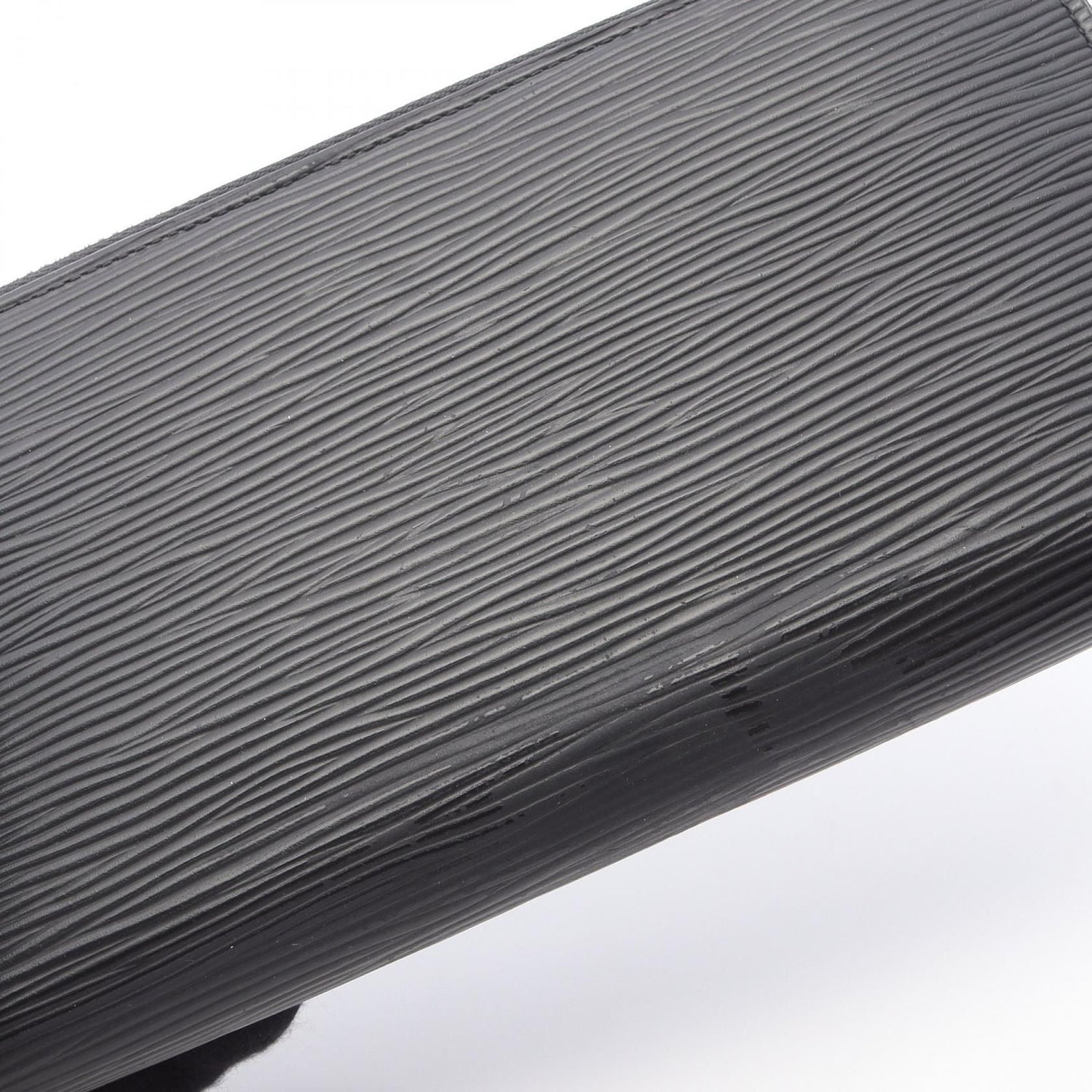 Louis Vuitton Zippy Wallet Black Around Long Wallet M 60072