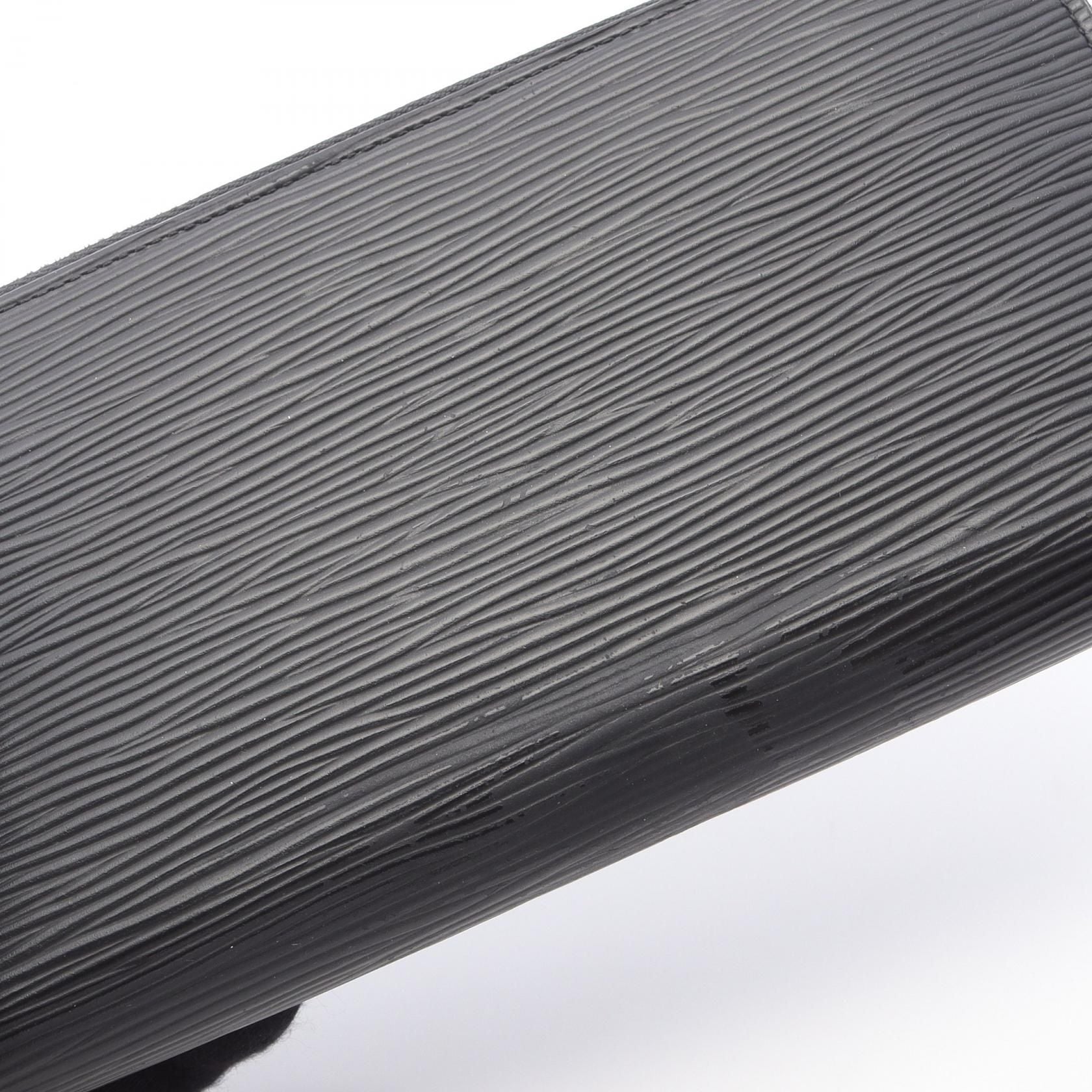 Louis Vuitton Zippy Wallet Black Around Long Wallet M 60072