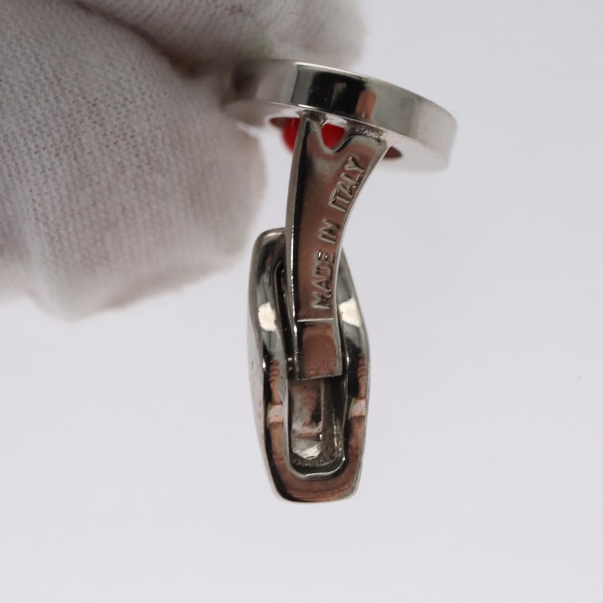 Loewe Cuffs Metal Silver Tone Auth