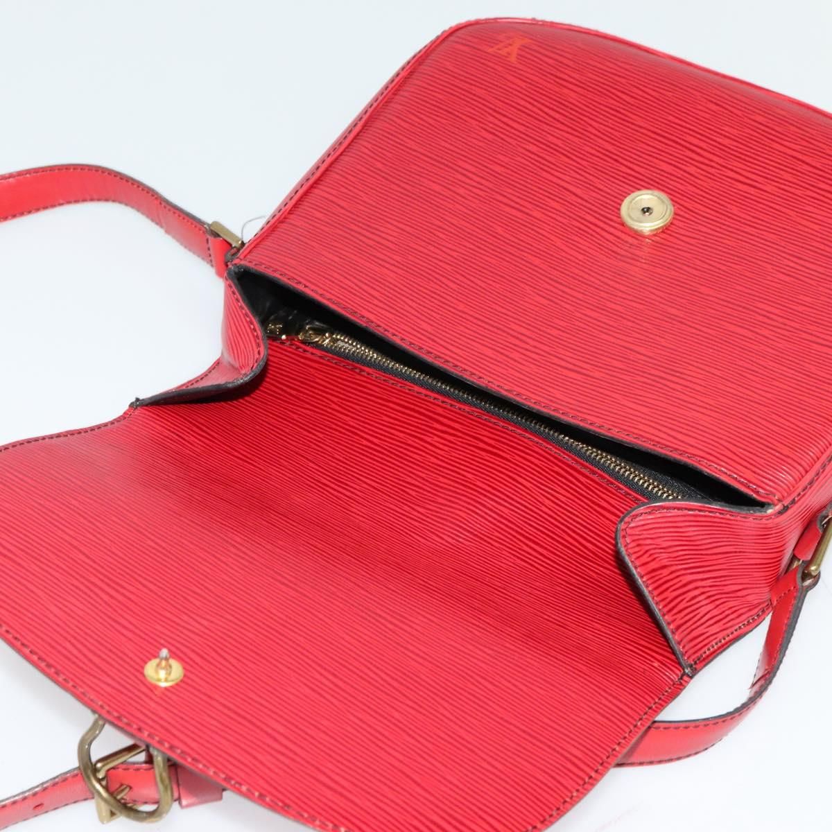 Louis Vuitton Epi Saint Cloud Gm Shoulder Bag Red M 52197 Lv Auth