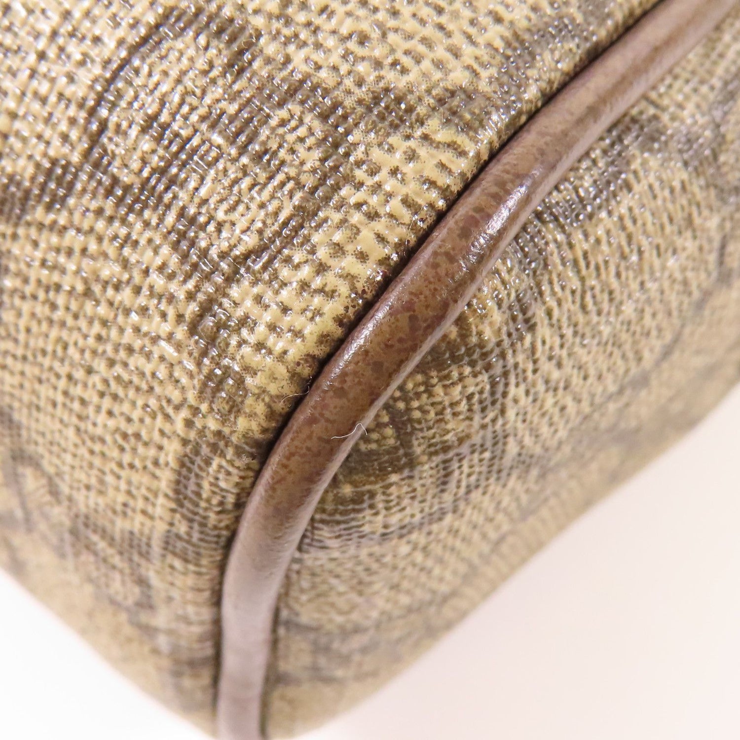 Gucci Painted Canvas Ophidia Crossbody Bag Golden Shoulder Bag Brown Beige/brown Pvc Coated Canvas 5170