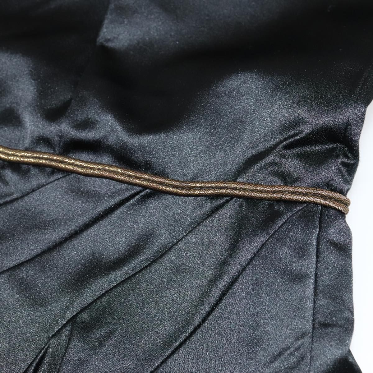 Chanel One Piece Silk Black Cc Auth