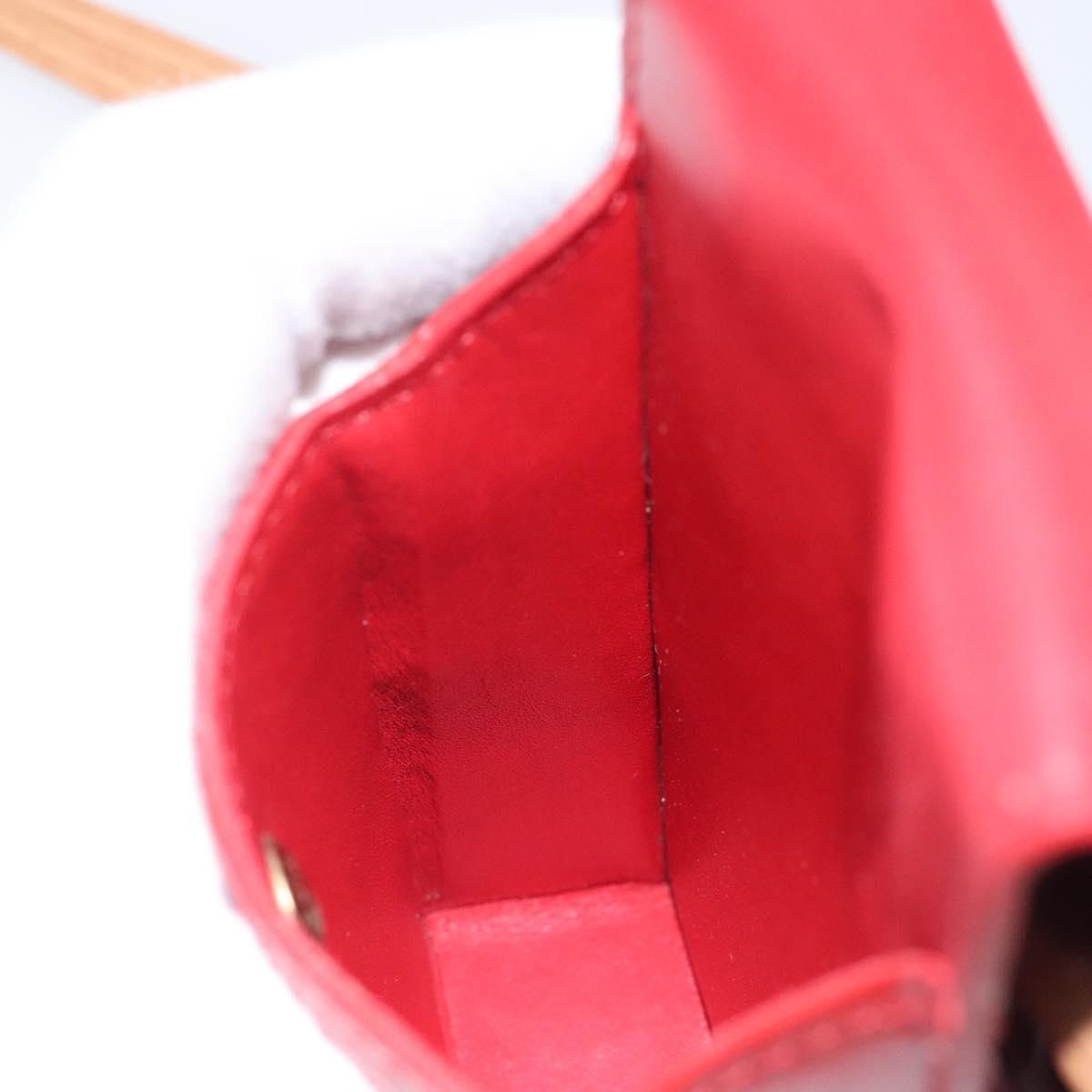 Louis Vuitton Vernis Green Cigarette Case Red M 91155 Lv Auth