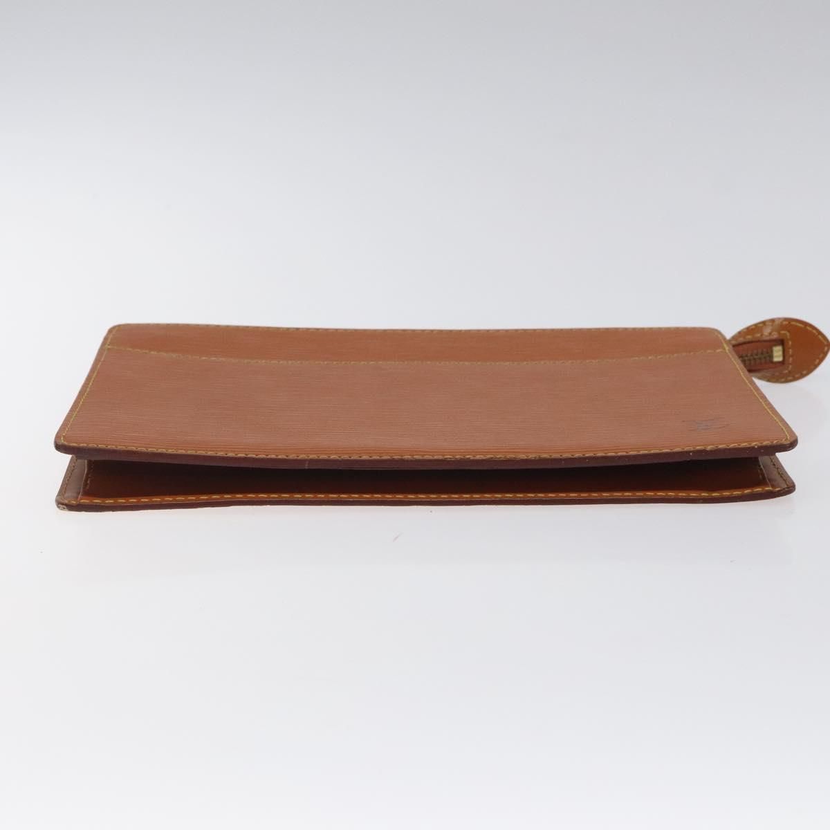 Louis Vuitton Epi Pochette Homme Clutch Bag Zipangu Gold M 52528 Lv Auth