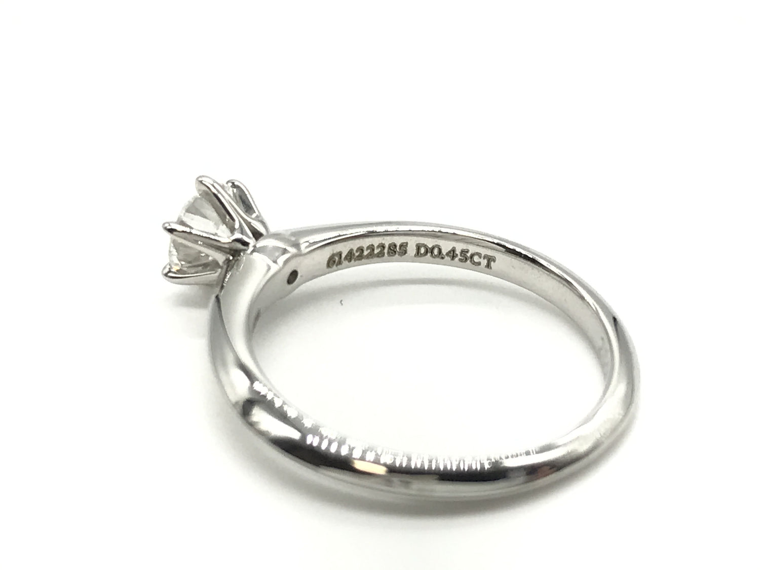 Tiffany & Co. Solitaire .45ct Pt950 34g Ring