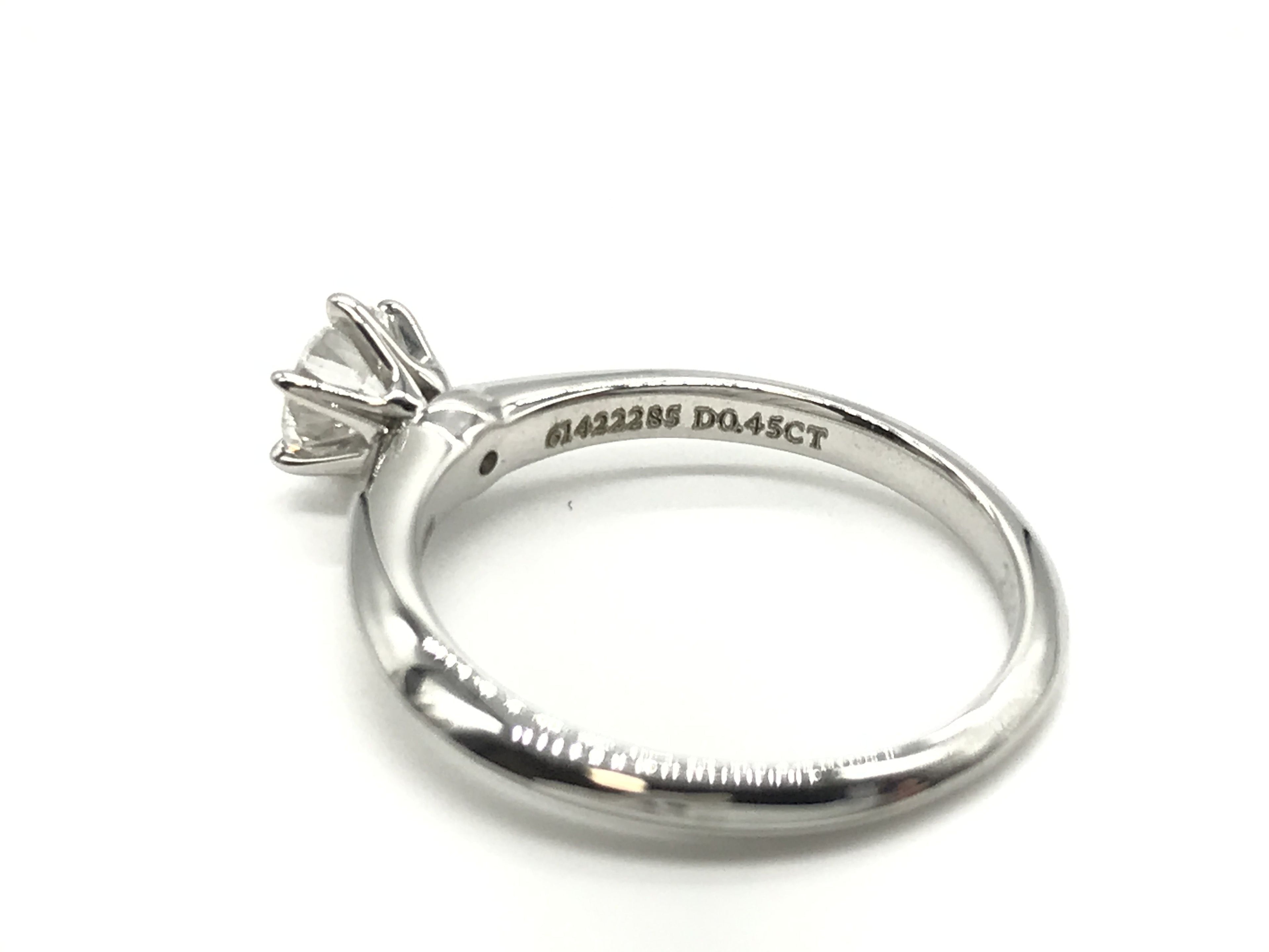 Tiffany & Co. Solitaire .45ct Pt950 34g Ring