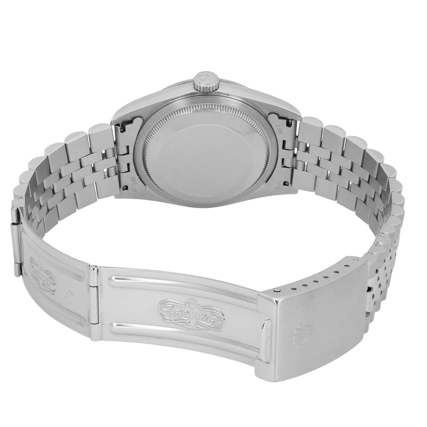 Rolex Datejust 18K White Gold Steel Cream Jubilee Dial Watch 16234