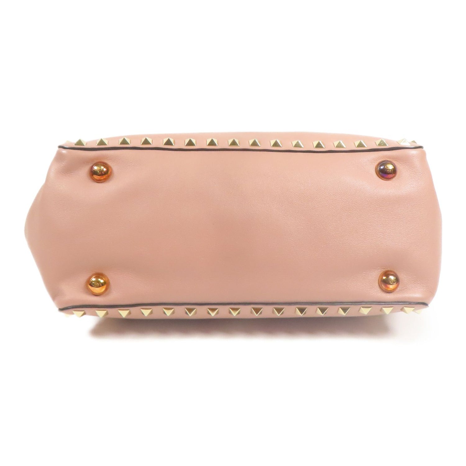 Valentino Cowhide Leather 2Way Shoulder Gold Hand-ground Shoulder Bag 2way Shoulder Bag Purple Pink Calfskin (cowhide)