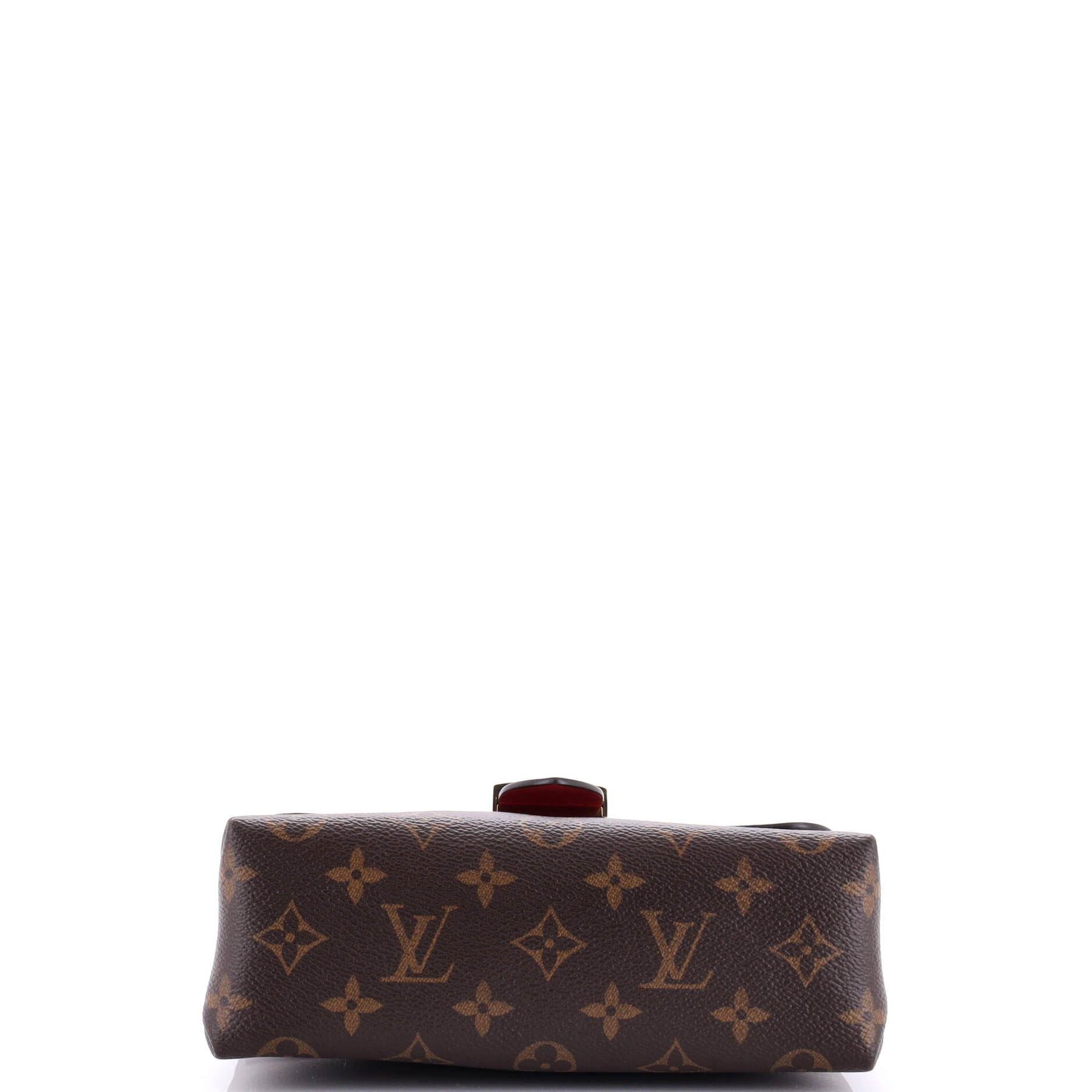Louis Vuitton Locky Handbag Monogram Canvas With Leather Bb