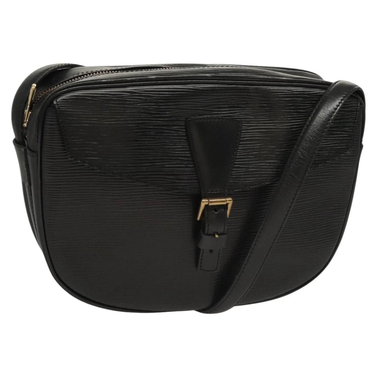 Louis Vuitton Epi Jeune Fille Mm Shoulder Bag Black M 52152 Lv Auth