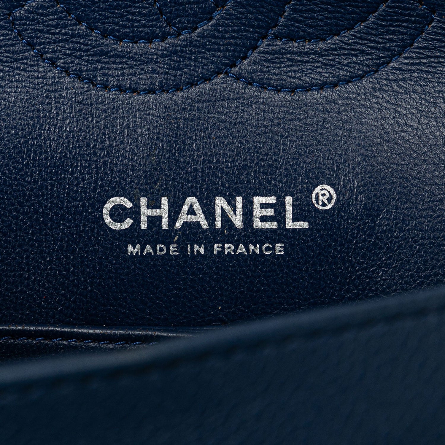 Chanel Medium Classic Caviar Double Flap Blue
