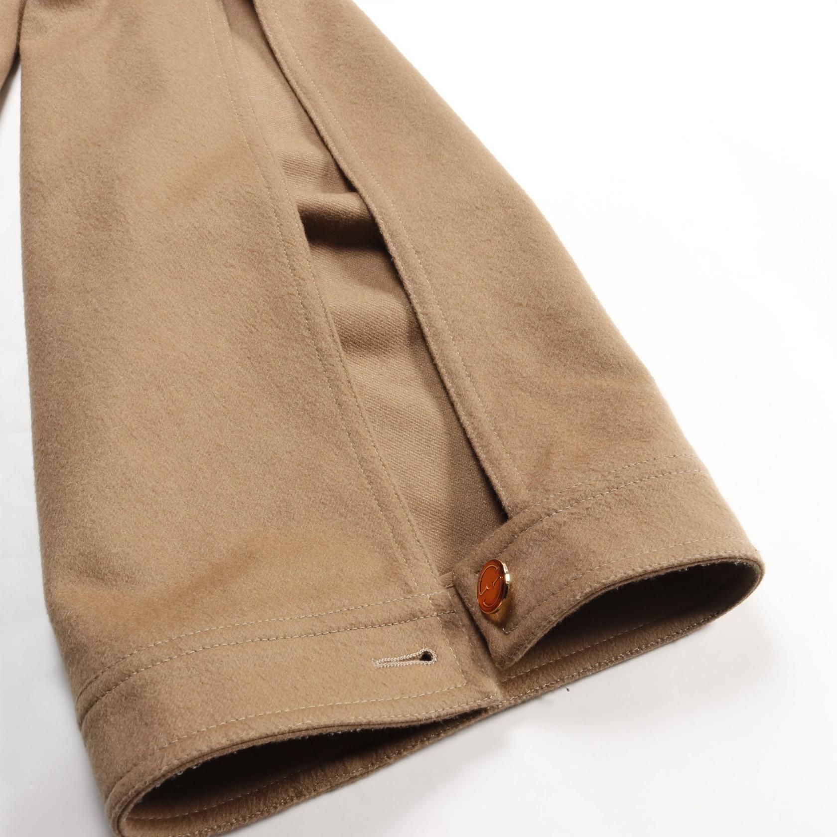 Gucci With Gg Button Pants 730912 Wool Brown 40
