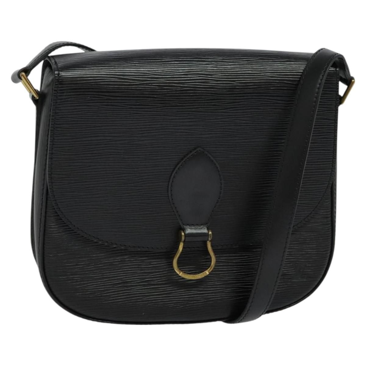 Louis Vuitton Epi Monogram Saint Cloud Gm Bag Black Noir M 52192 Auth