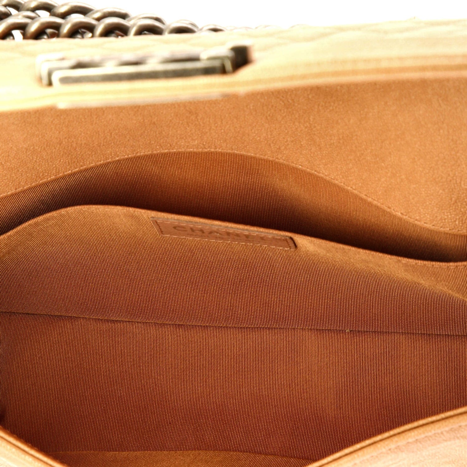 Chanel Boy Flap Bag Quilted Caviar Old Medium