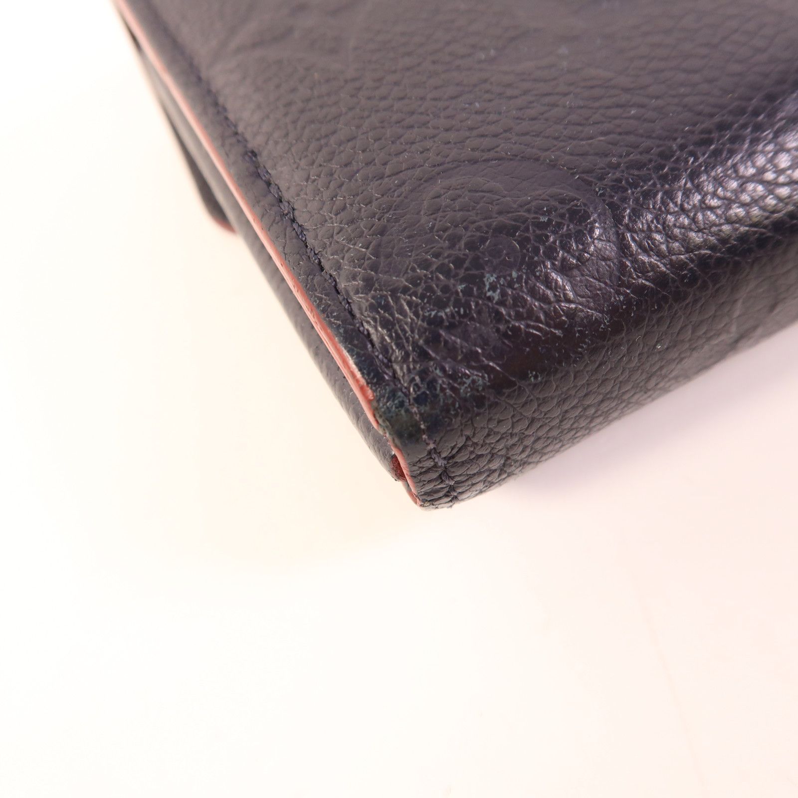 Louis Vuitton Empreinte Sarah Long Wallet Navy Blue Bifoldpurse M 61182