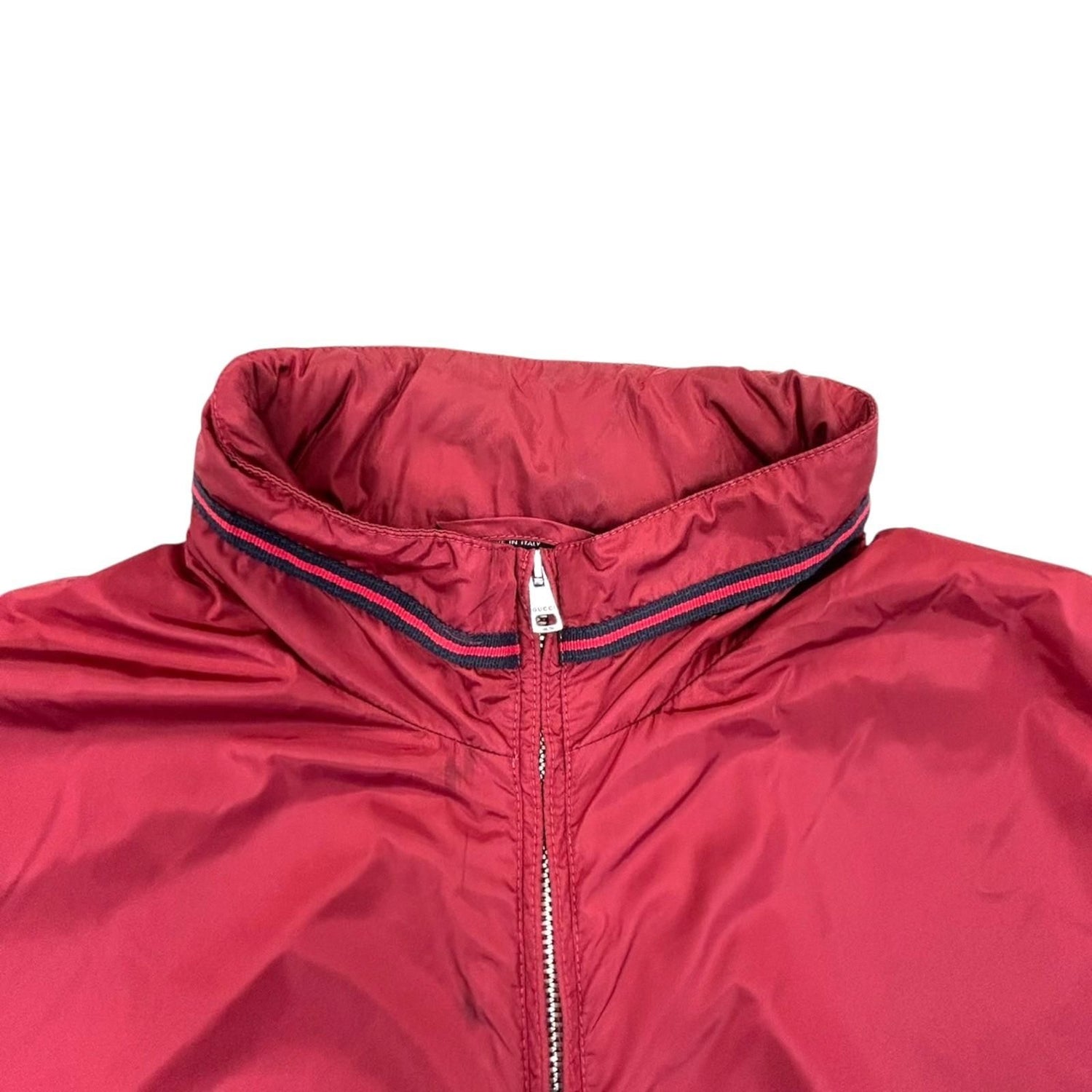 Gucci Red Polyester Cotton Sport Jacket 50