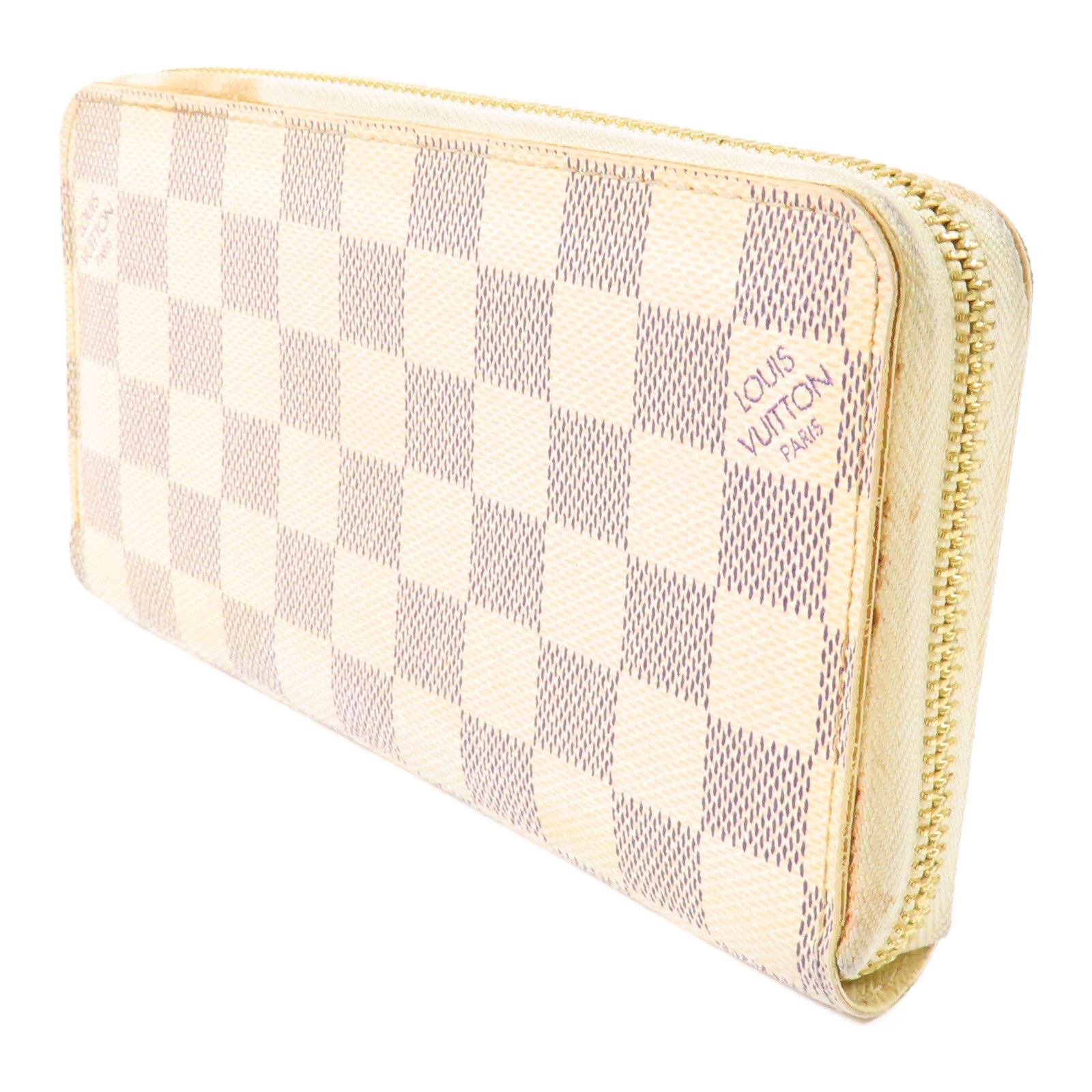 Louis Vuitton Zippy Wallet NM, Damier Azur