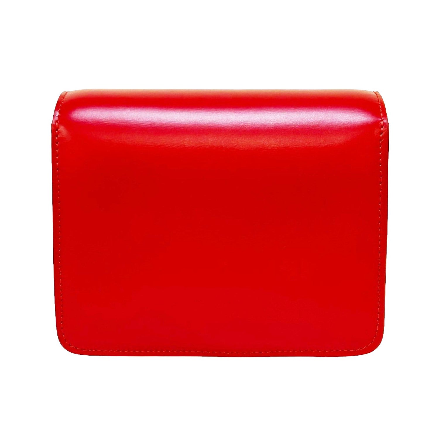 Celine Small Classic Shoulder Bag Red Box Calfskin