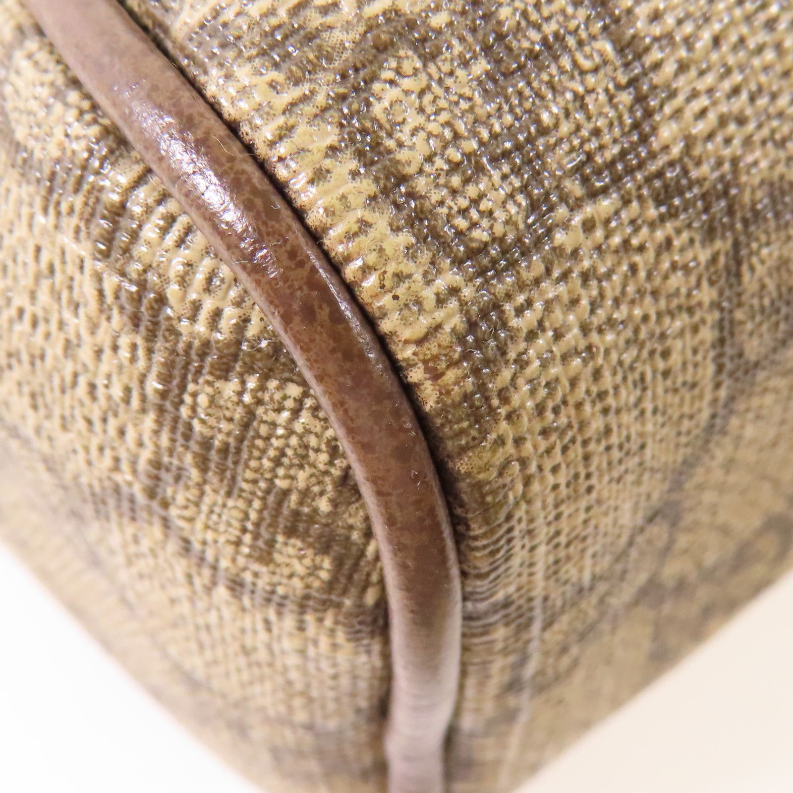 Gucci Painted Canvas Ophidia Crossbody Bag Golden Shoulder Bag Brown Beige/brown Pvc Coated Canvas 5170
