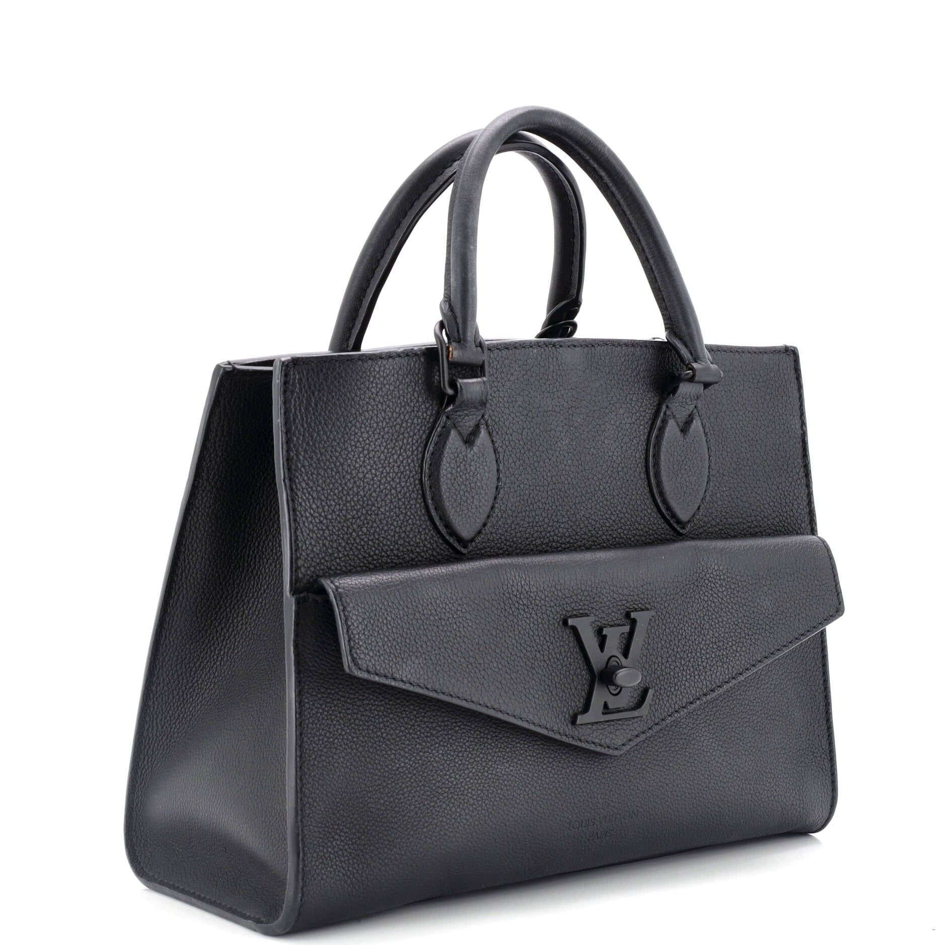 Louis Vuitton Lockme Monochrome Tote Leather Pm