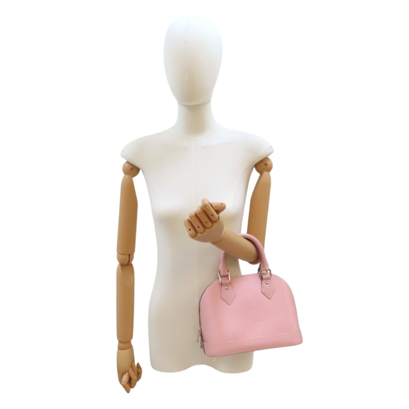 Louis Vuitton Alma Bb Shoulder Bag Epi Leather Pink (no Key) M 41327