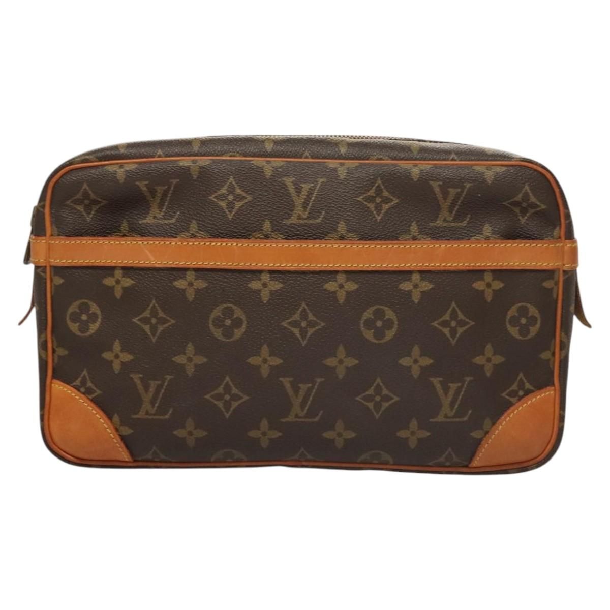 Louis Vuitton Monogram Compiegne 28 Clutch Bag M 51845 Lv Auth