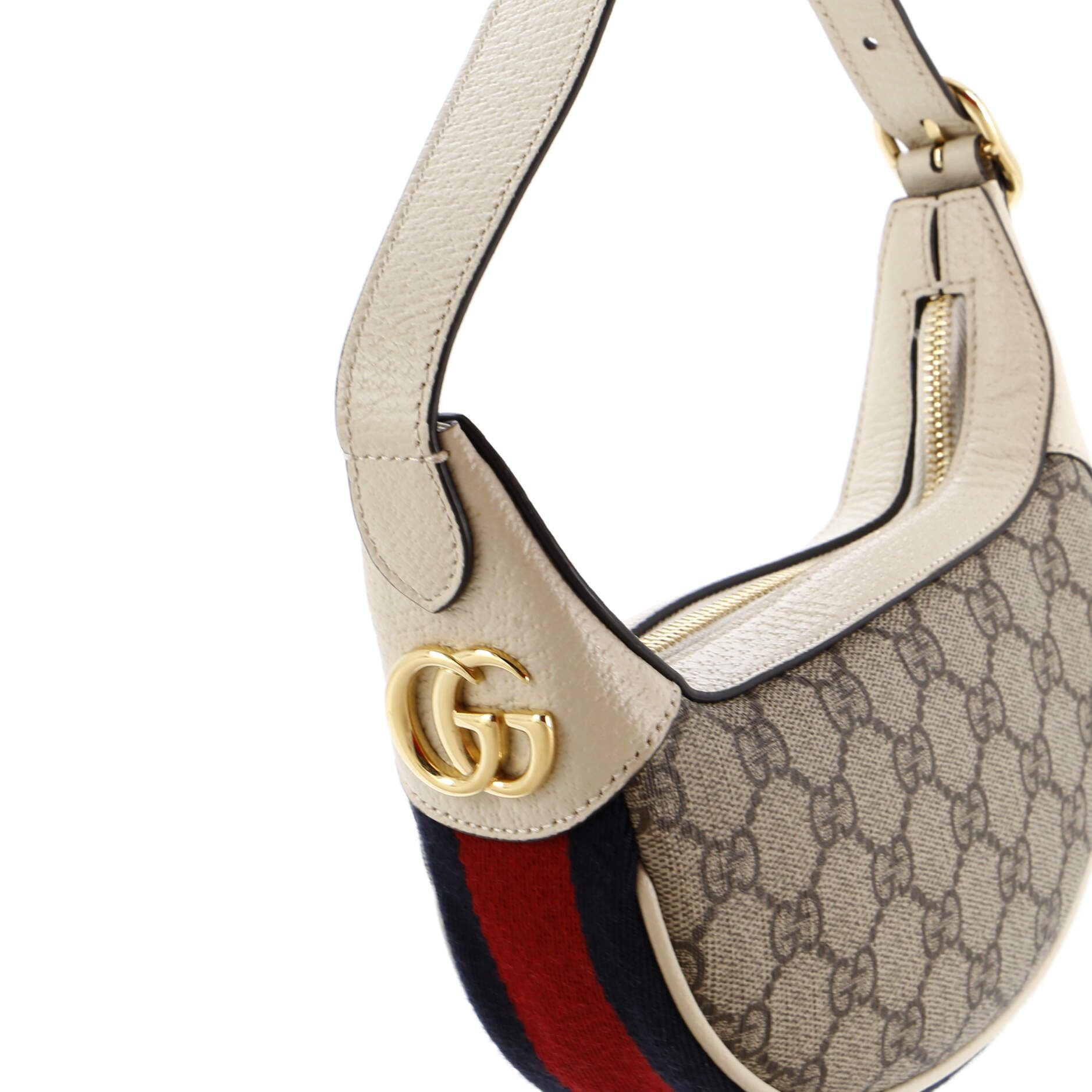 Gucci Ophidia Zip Hobo Gg Coated Canvas Mini