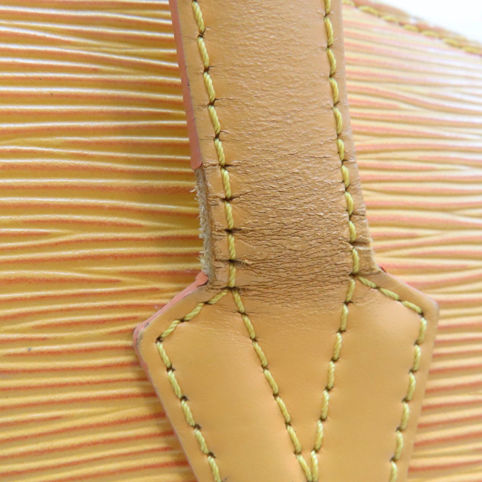 Louis Vuitton Saint Jacques Shoulder Bag Epi Leather Yellow M 52269