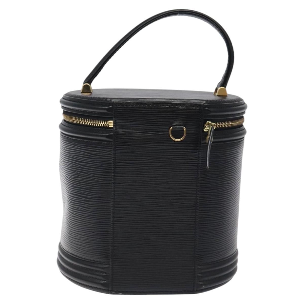 Louis Vuitton Epi Cannes Hand Bag Black M 48032 Lv Auth