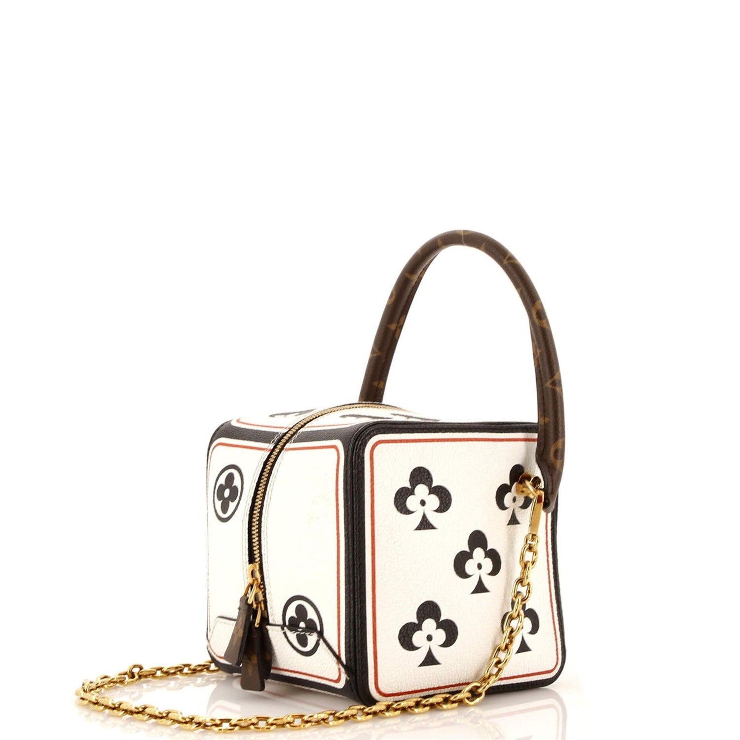 Louis Vuitton Square Bag Limited Edition Game On Leather With Monogram Canvas