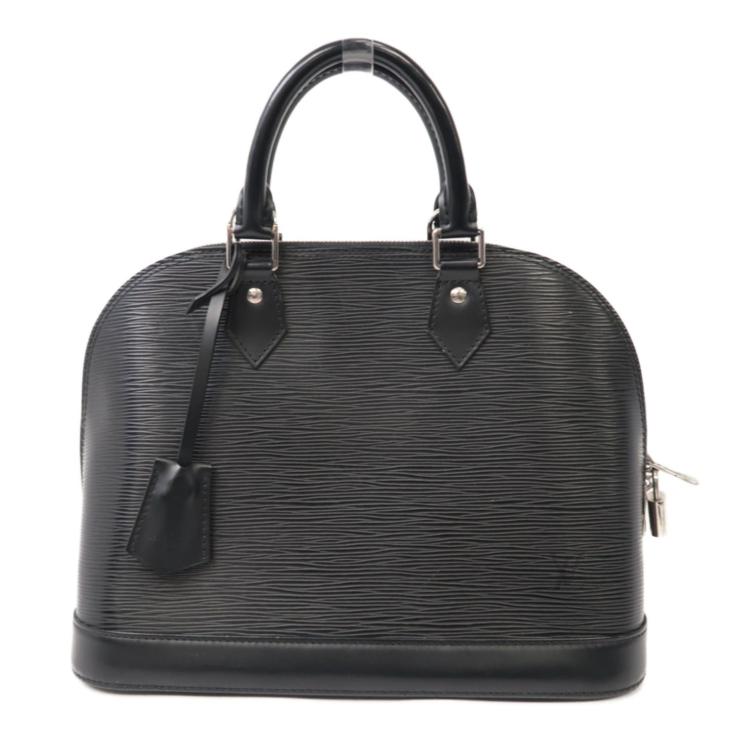 Louis Vuitton Epi Alma Pm Silver Handbag Black Black Black Handbag M 40302