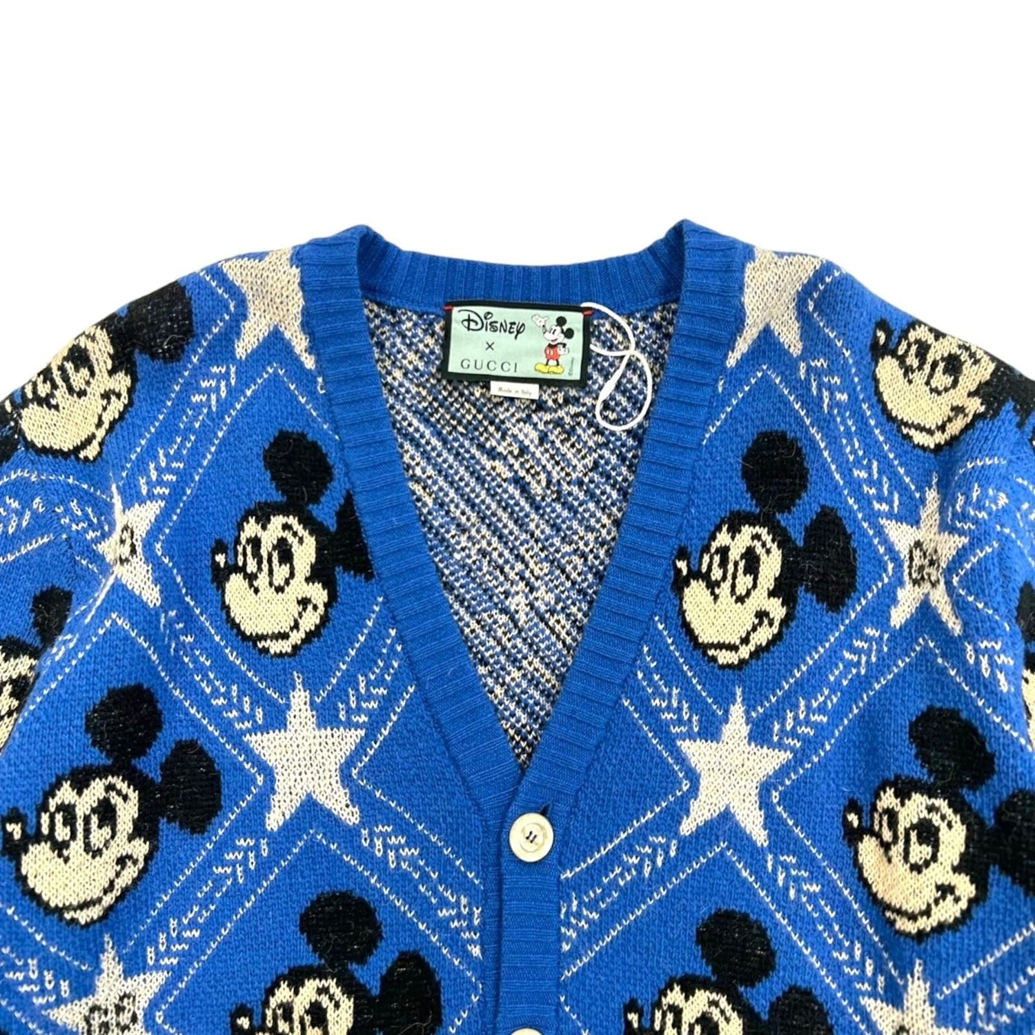 Gucci Disney Wool Cardigan Blue Xs 601565