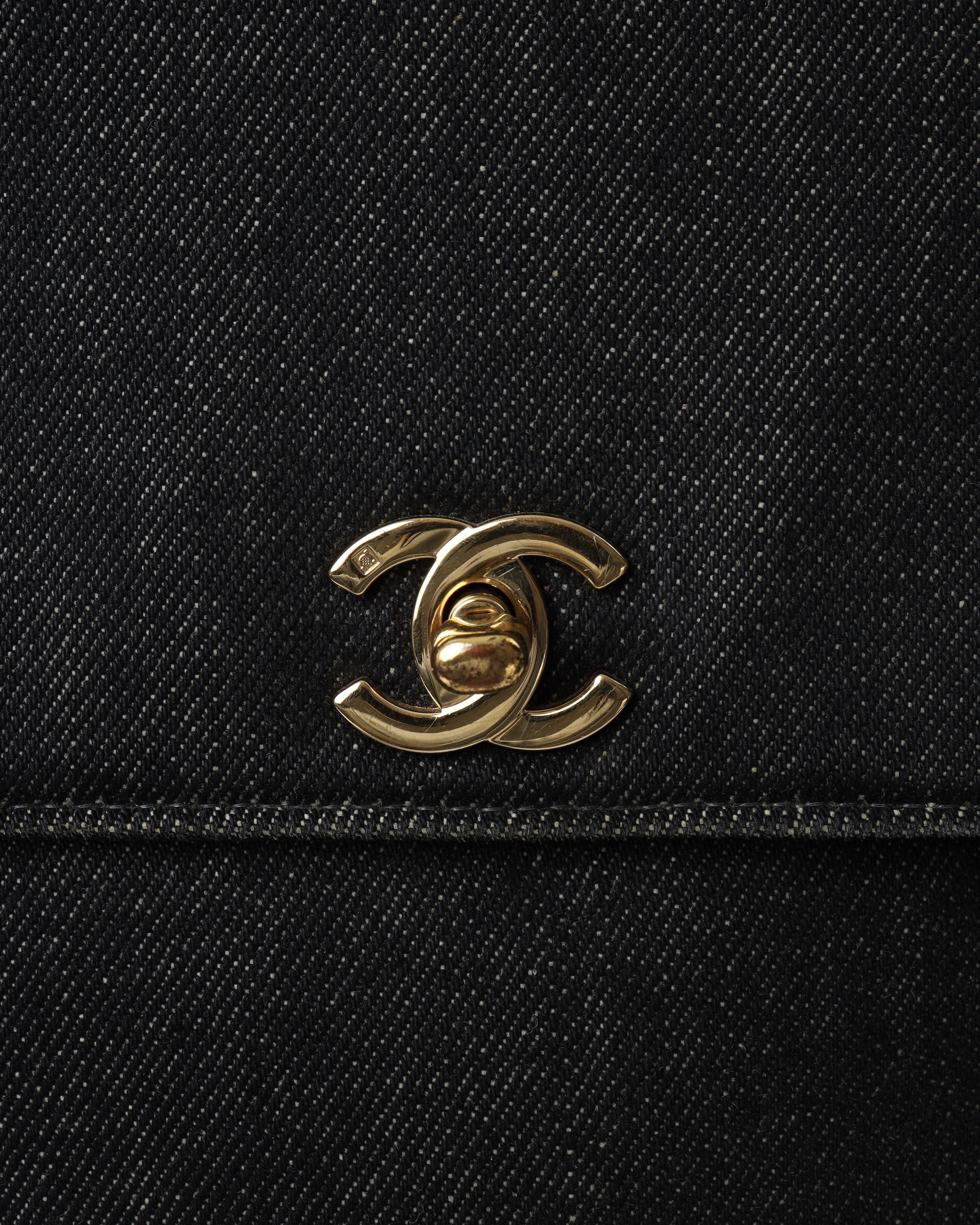 Chanel Kelly Denim Top Handle Bag