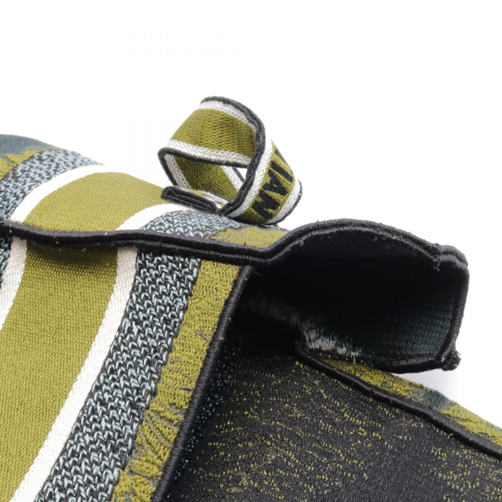 Dior Camp Crossbody Bag Canvas Khaki Green Multicolor Logo