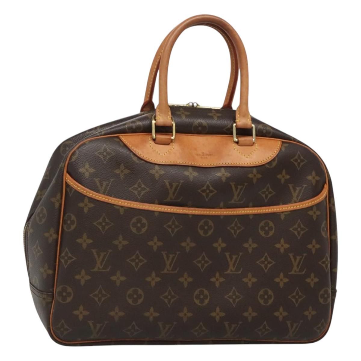 Louis Vuitton Monogram Deauville Hand Bag M 47270 Lv Auth