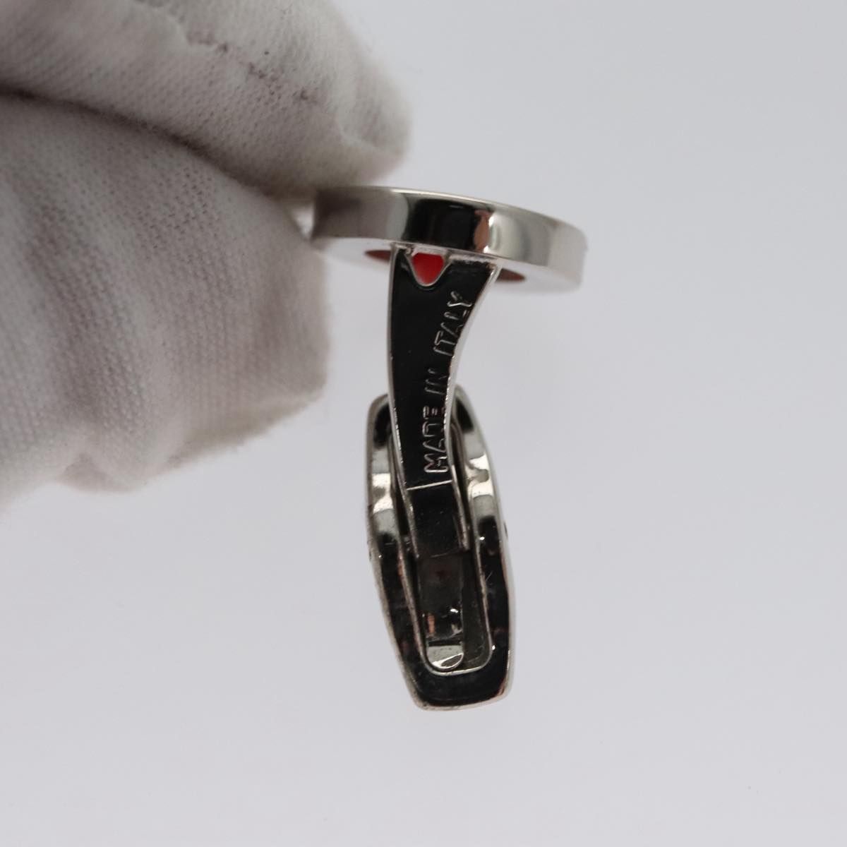 Loewe Cuffs Metal Silver Tone Auth